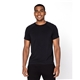 aerial view a black threadfast apparel unisex impact raglan t - shirt, image 1 of 5