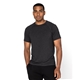 aerial view a black heather threadfast apparel unisex impact raglan t - shirt, image 1 of 5