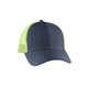 a navy/ neon ylw big accessories sport trucker cap