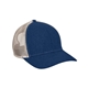 a navy/ tan big accessories sport trucker cap