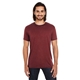 aerial view a black cherry threadfast apparel unisex cross dye short - sleeve t - shirt, image 1 of 6