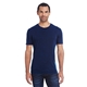 aerial view a electric blue threadfast apparel unisex cross dye short - sleeve t - shirt, image 1 of 6