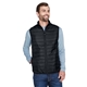 aerial view a black core365 - mens prevail packable puffer vest, image 1 of 7