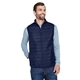 aerial view a classic navy core365 - mens prevail packable puffer vest, image 1 of 7
