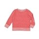 aerial view a red melange rabbit skins toddler harborside melange french terry crewneck with elbow patches, image 1 of 2