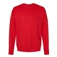 aerial view a athletic red hanes perfect sweats crew sweatshirt, image 1 of 3