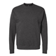 aerial view a charcoal heather hanes perfect sweats crew sweatshirt, image 1 of 3