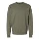 aerial view a fatigue green hanes perfect sweats crew sweatshirt, image 1 of 3