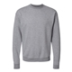 aerial view a light steel hanes perfect sweats crew sweatshirt, image 1 of 3