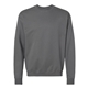 aerial view a smoke grey hanes perfect sweats crew sweatshirt, image 1 of 3