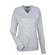 aerial view a grey heather harriton - womens pilbloc v - neck sweater, image 1 of 4