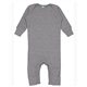 aerial view a granite heather rabbit skins infant baby rib creeper, image 1 of 2