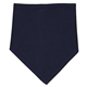 aerial view a navy/ white rabbit skins infant premium jersey bandana bib, image 1 of 2
