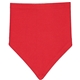 aerial view a red/ white rabbit skins infant premium jersey bandana bib, image 1 of 2