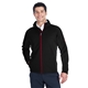 aerial view a black/ blk/ red spyder mens constant full - zip sweater fleece jacket, image 1 of 8