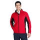 aerial view a red/ black/ blk spyder mens constant full - zip sweater fleece jacket, image 1 of 8