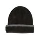 a black/ charcoal dri duck enclave acrylic waffle knit beanie