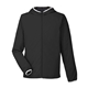 aerial view a black nautica mens stillwater windbreaker jacket, image 1 of 6