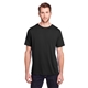 aerial view a black core365 adult tall fusion chromasoft(tm) performance t - shirt, image 1 of 6