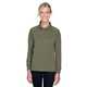 aerial view a tactical green harriton ladies advantage snag protection plus long - sleeve tactical polo, image 1 of 6