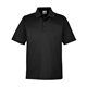 aerial view a black team 365 mens tall zone performance polo, image 1 of 3