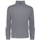 aerial view a graphite/ white augusta sportswear adult medalist 2.0 pullover, image 1 of 4