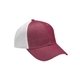 a burgundy/ wht adams knockout cap