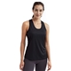 aerial view a black tridri ladies knot back venus tank, image 1 of 4