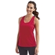 aerial view a hot pink tridri ladies knot back venus tank, image 1 of 4