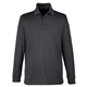 aerial view a dark charcoal harriton mens tall advantage long sleeve snag protection plus il polo, image 1 of 8