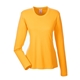 aerial view a gold ultraclub - womens cool dry performance long - sleeve top, image 1 of 4