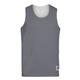 a graphite/ white augusta sportswear adult wicking polyester reversible sleeveless jersey