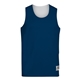 a navy/ white augusta sportswear adult wicking polyester reversible sleeveless jersey