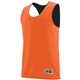 a orange/ black augusta sportswear adult wicking polyester reversible sleeveless jersey