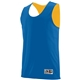 a royal/ gold augusta sportswear adult wicking polyester reversible sleeveless jersey
