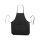 a black liberty bags heather nl2r long round bottom cotton twill apron