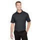 aerial view a black heather devon jones crownlux performance(r) mens address melange polo, image 1 of 6