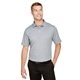 aerial view a grey heather devon jones crownlux performance(r) mens address melange polo, image 1 of 6