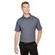 aerial view a navy heather devon jones crownlux performance(r) mens address melange polo, image 1 of 6