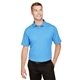 aerial view a ocean blue hthr devon jones crownlux performance(r) mens address melange polo, image 1 of 6