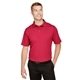 aerial view a red heather devon jones crownlux performance(r) mens address melange polo, image 1 of 6