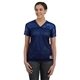 aerial view a navy augusta sportswear ladies junior fit replica football t - shirt, image 1 of 3
