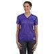 aerial view a purple augusta sportswear ladies junior fit replica football t - shirt, image 1 of 3