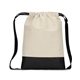 a natural/ black liberty bags cape cod cotton drawstring bag
