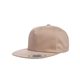 aerial view a khaki yupoong classic adult unstructured 5- panel snapback cap, image 1 of 4