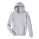 aerial view a athletic heather team 365 youth zone hydrosport(tm) heavyweight pullover hooded sweatshirt, image 1 of 6