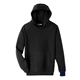 aerial view a black team 365 youth zone hydrosport(tm) heavyweight pullover hooded sweatshirt, image 1 of 6