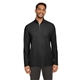 aerial view a black core365 mens fusion chromasoft(tm) pique quarter - zip, image 1 of 7