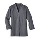 aerial view a black devon jones ladies crown collection(r) stretch pinpoint chambray three - quarter sleeve blouse, image 1 of 6