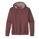 aerial view a berry econscious unisex heathered fleece pullover hooded sweatshirt, image 1 of 2